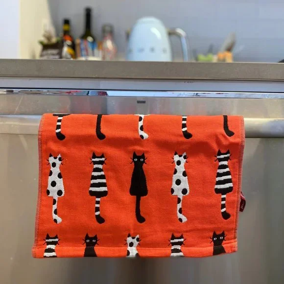 Hand Towels 100% Cotton / Kitchen Towels with Holders - Picture 2 of 7